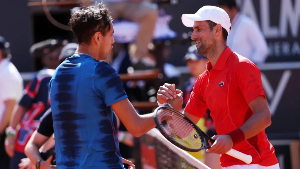 Novak Djokovic kalahkan Alejandro Tabilo di Italia Terbuka