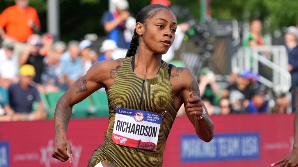 Sha'Carri Richardson membuat pernyataan dengan lari 200m