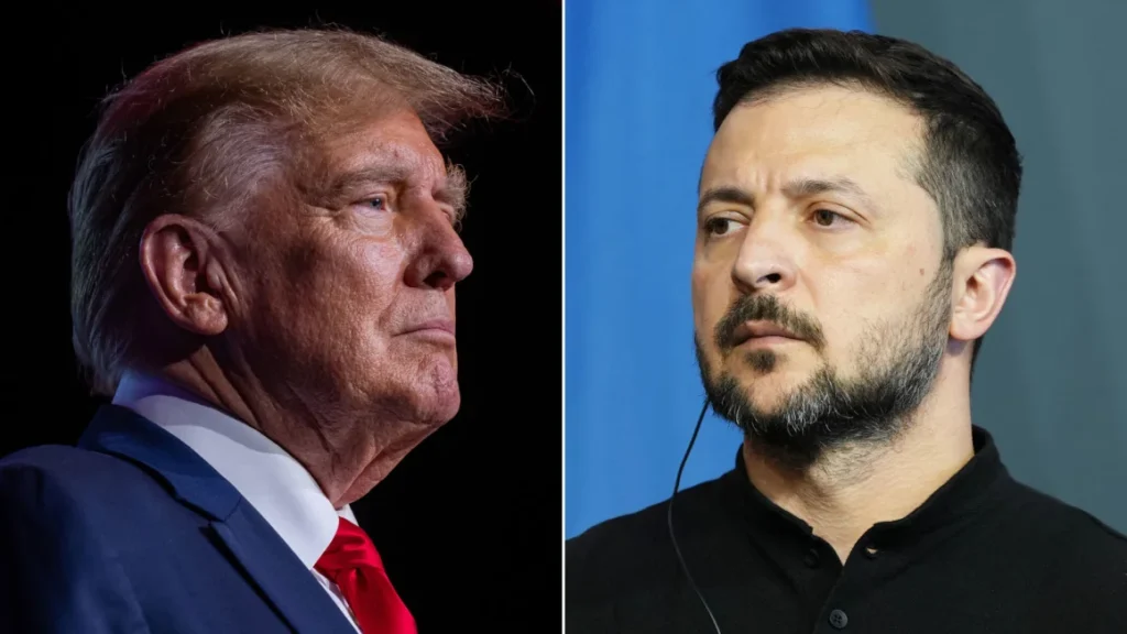 Trump mengatakan dia melakukan 'panggilan telepon yang sangat baik' dengan Zelensky